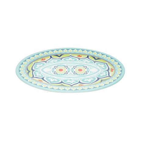 Bandeja oval em melamina Bon Gourmet Mandala 41x28cm - Bongourmet Menor preço em Bandeja oval em melamina Bon Gourmet Mandala 41x28cm - Bongourmet