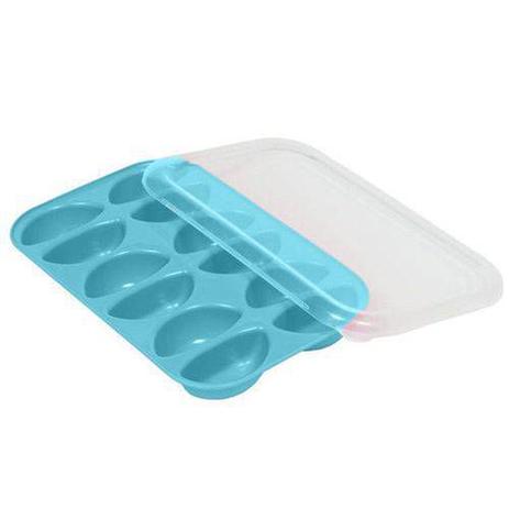 Bandeja Para Papinhas Com Tampa Azul Buba - 09790 Menor preço em Bandeja Para Papinhas Com Tampa Azul Buba - 09790