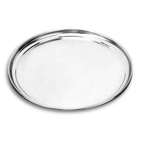 Bandeja Redonda de Aço Inox 40cm - Chefline Menor preço em Bandeja Redonda de Aço Inox 40cm - Chefline