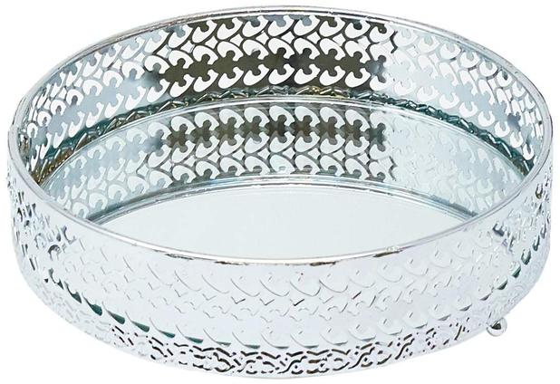 Bandeja Redonda em Metal com Espelho 15cm - L'hermitage é boa?