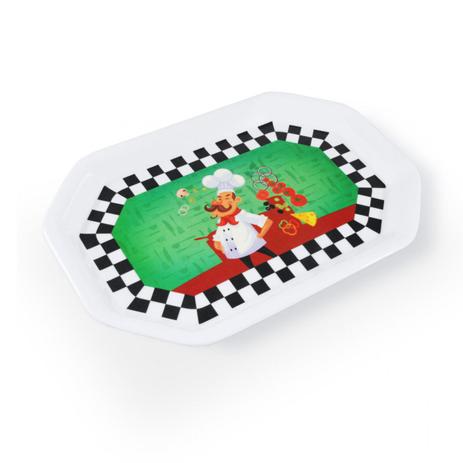 Bandeja Retangular 34 Cm em Plastico/Melamina Xadrez Fuxing Menor preço em Bandeja Retangular 34 Cm em Plastico/Melamina Xadrez Fuxing