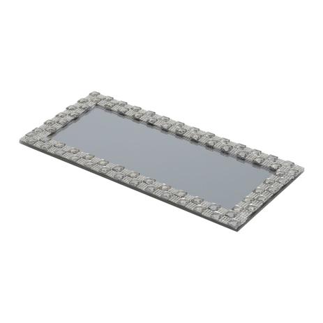 Bandeja Retangular Com Espelho 28X13.5Cm Fumê Prestige Menor preço em Bandeja Retangular Com Espelho 28X13.5Cm Fumê Prestige