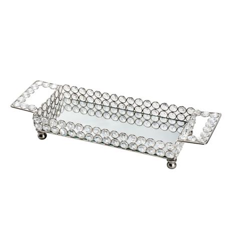 Bandeja Retangular Cristal Espelhada Ferro 38x13cm Wolff Menor preço em Bandeja Retangular Cristal Espelhada Ferro 38x13cm Wolff