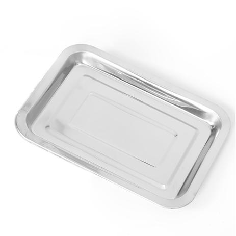 Bandeja Retangular de Inox Rasa 31 x 21 cm - Ke home Menor preço em Bandeja Retangular de Inox Rasa 31 x 21 cm - Ke home