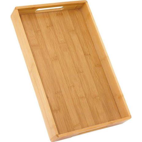 Bandeja Retangular Ecokitchen Bambu 40x25x5 cm - Mimo Style Menor preço em Bandeja Retangular Ecokitchen Bambu 40x25x5 cm - Mimo Style