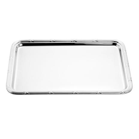 Bandeja retangular em prata Wolff Croisé 42x33cm Menor preço em Bandeja retangular em prata Wolff Croisé 42x33cm