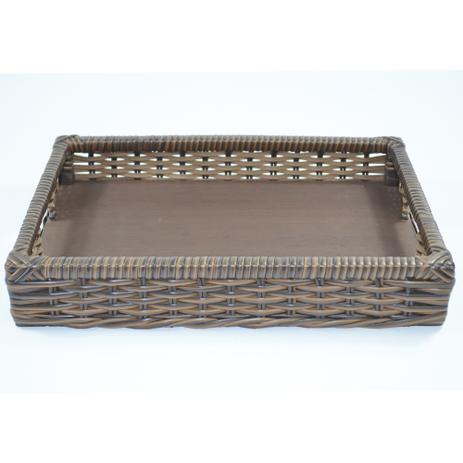 Bandeja Tradicional Multiuso c/ Alça Fibra Sintética 35x25x06 - Argila - Allstate Menor preço em Bandeja Tradicional Multiuso c/ Alça Fibra Sintética 35x25x06 - Argila - Allstate