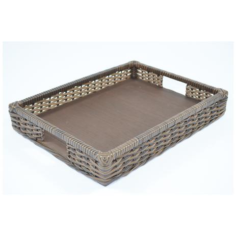 Bandeja Tradicional Multiuso c/ Alça Fibra Sintética 40x30x06 - Argila - Allstate Menor preço em Bandeja Tradicional Multiuso c/ Alça Fibra Sintética 40x30x06 - Argila - Allstate