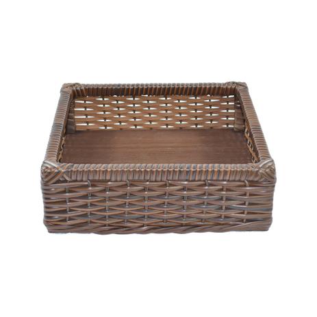 Bandeja Tradicional Multiuso Decorativa Fibra Sintética 25x25x08 - Argila - Allstate Menor preço em Bandeja Tradicional Multiuso Decorativa Fibra Sintética 25x25x08 - Argila - Allstate