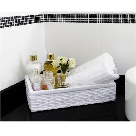 Bandeja Tradicional Multiuso Decorativa Fibra Sintética 35x25x08 Branco - Allstate Menor preço em Bandeja Tradicional Multiuso Decorativa Fibra Sintética 35x25x08 Branco - Allstate