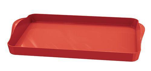 Bandeja Vermelha Retangular Funda 27x40x4,5 Cm - 127574 - Uz utilidades Menor preço em Bandeja Vermelha Retangular Funda 27x40x4,5 Cm - 127574 - Uz utilidades
