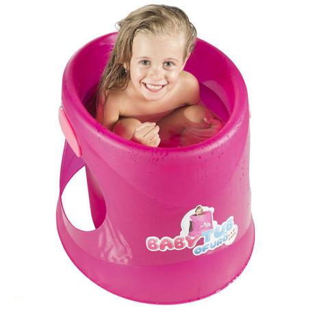 Banheira Babytub Ofurô Cristal - 1 a 6 Anos - Fluor Pink - Baby Tub Menor preço em Banheira Babytub Ofurô Cristal - 1 a 6 Anos - Fluor Pink - Baby Tub