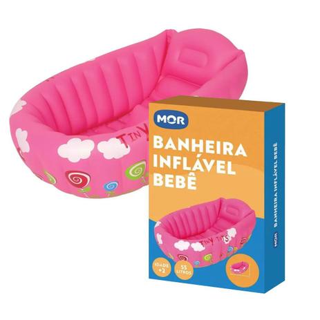 Banheira Berço Inflável Infantil Piscina Bebê C Termômetro - Mor - Banheira  de Bebê - Magazine Luiza