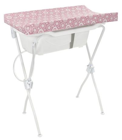 Banheira com Suporte e Trocador Floripa Rosa Essencial Tutti Baby Menor preço em Banheira com Suporte e Trocador Floripa Rosa Essencial Tutti Baby