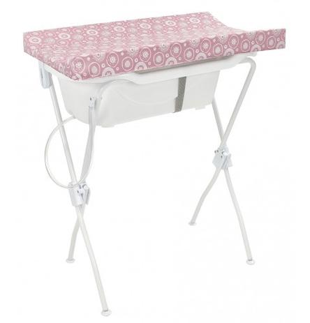 Banheira com trocador Floripa Tutti Baby Rosa Menor preço em Banheira com trocador Floripa Tutti Baby Rosa