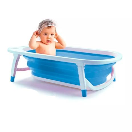 Banheira Dobrável Flexi Bath Azul - Multikids Baby é ruim? Banheira Dobrável Flexi Bath Azul - Multikids Baby é boa?