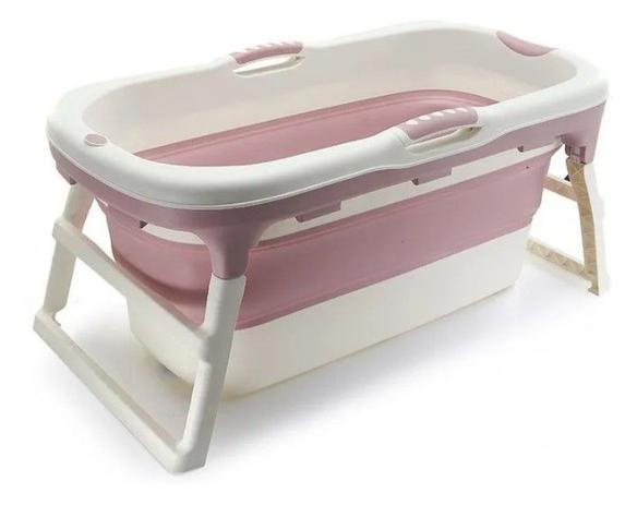 Banheira Dobrável Ofurô Luxo Grande Rosa ( 10 meses à 80Kg ) - Baby Pil Menor preço em Banheira Dobrável Ofurô Luxo Grande Rosa ( 10 meses à 80Kg ) - Baby Pil