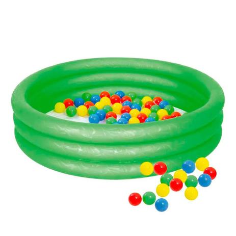 Banheira Inflável Infantil 130 Litros com Bolinhas Verde - Mor Menor preço em Banheira Inflável Infantil 130 Litros com Bolinhas Verde - Mor