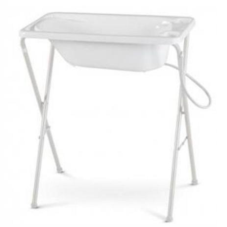 Banheira para Bebê Rígida com Suporte Branca - Galzerano é boa?