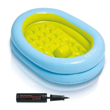 Banheira Piscina Bebê Inflável Portátil Intex com Bomba Menor preço em Banheira Piscina Bebê Inflável Portátil Intex com Bomba