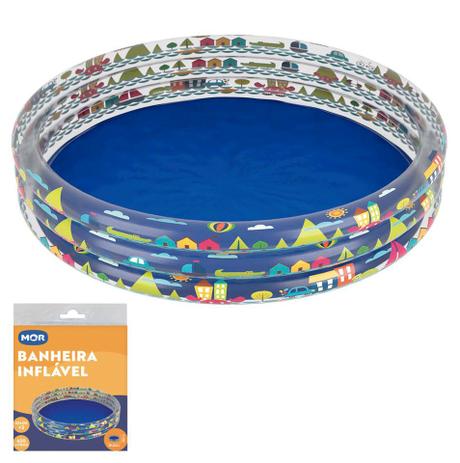 Banheira Piscina Inflável Infantil 450 Litros Redonda - Mor Menor preço em Banheira Piscina Inflável Infantil 450 Litros Redonda - Mor