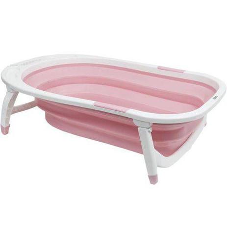 Banheira Portátil Dobrável Flexível Rosa Buba Menor preço em Banheira Portátil Dobrável Flexível Rosa Buba