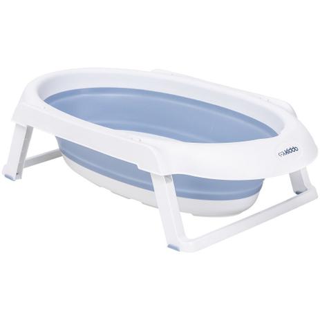Banheira Portátil para Bebê Jelly Retrátil c/ Sensor de Temperatura Kiddo Azul Menor preço em Banheira Portátil para Bebê Jelly Retrátil c/ Sensor de Temperatura Kiddo Azul