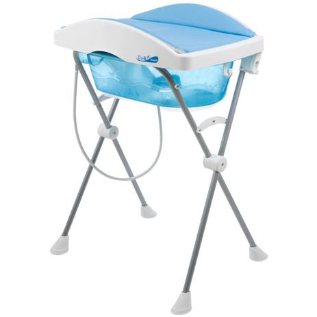 Banheira Tchibum com Trocador Azul - Burigotto Menor preço em Banheira Tchibum com Trocador Azul - Burigotto