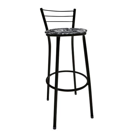 Banqueta Alta Cairo Preta Assento Preto Rock - Moveraço é boa?