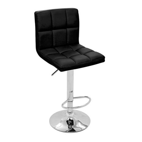 Banqueta Alta com Encosto 112cm Recife Rivatti Preto Menor preço em Banqueta Alta com Encosto 112cm Recife Rivatti Preto