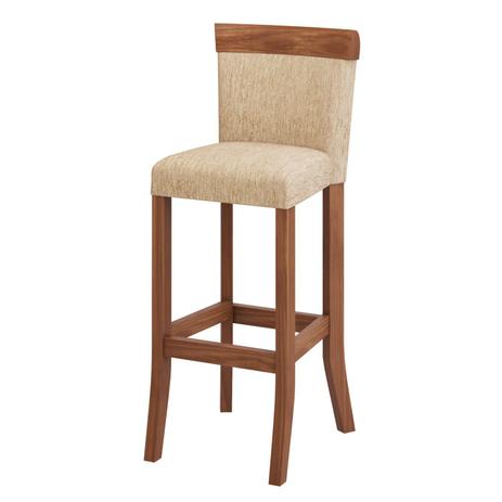 Banqueta Alta Estofada Roma Área Gourmet Miller Interiores Imbuia Menor preço em Banqueta Alta Estofada Roma Área Gourmet Miller Interiores Imbuia