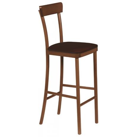 Menor preço em Banqueta Alta Estofada Viena Tramontina Amêndoa/Café