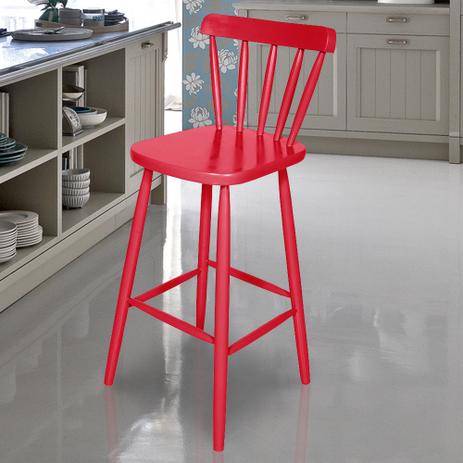 Banqueta Alta Folk - Vermelho - Decoarte é ruim? Banqueta Alta Folk - Vermelho - Decoarte é boa?