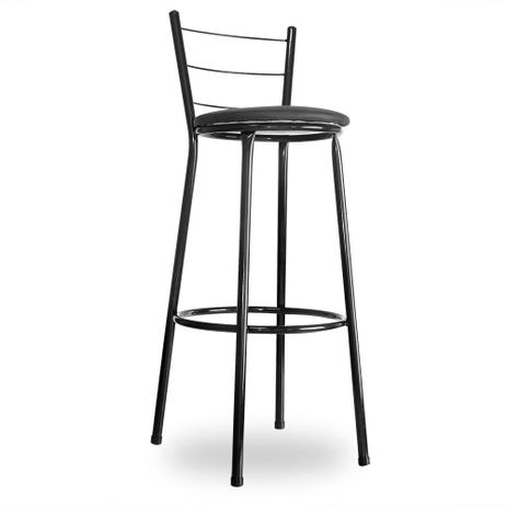 Banqueta Bistrô Aço Em Pintura Epóxi Preta Com Assento Preto - Dfs-banqueta Menor preço em Banqueta Bistrô Aço Em Pintura Epóxi Preta Com Assento Preto - Dfs-banqueta