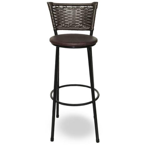 Banqueta Bistrô Hawaii Rattan Junco Café Epóxi e Assento Marrom - Decore fácil shop é boa?