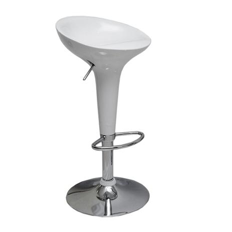 Banqueta Bombo em ABS Giratória com Regulagem de Altura Umix 102 Branca - Universal mix Menor preço em Banqueta Bombo em ABS Giratória com Regulagem de Altura Umix 102 Branca - Universal mix