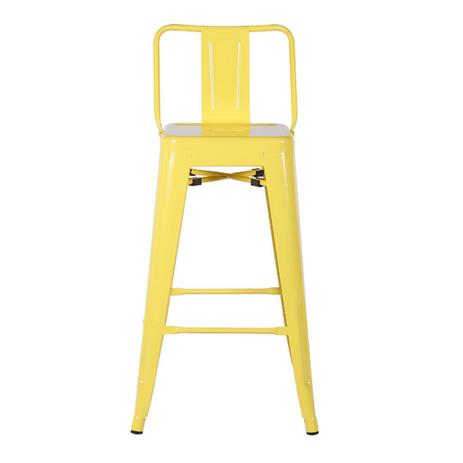 Banqueta com Encosto Baixo Iron Industrial Rivatti Amarelo Menor preço em Banqueta com Encosto Baixo Iron Industrial Rivatti Amarelo