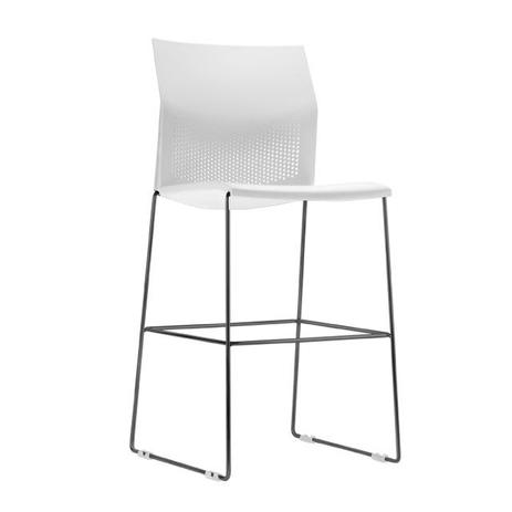 Banqueta Connect Em Polipropileno Com Base Preta - Branca - Flex mesas e cadeiras é boa?