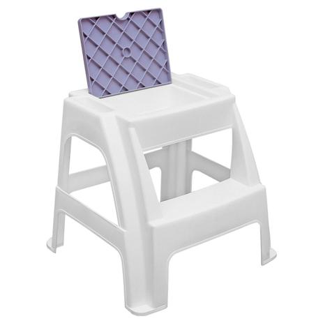 Banqueta escada janga branco tramontina Menor preço em Banqueta escada janga branco tramontina