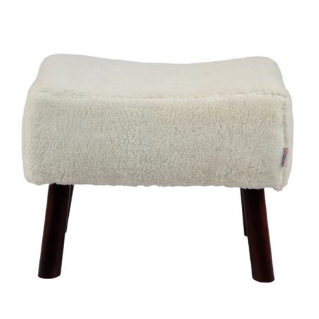 Banqueta Fat Pelúcia com Pés Tabaco - Ovelha - Stay puff Menor preço em Banqueta Fat Pelúcia com Pés Tabaco - Ovelha - Stay puff