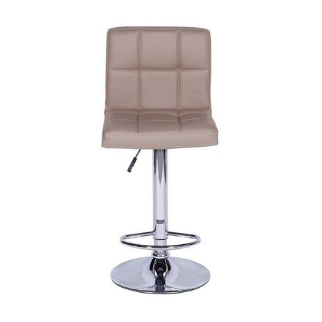 Banqueta Gomos Base Disco Cromada Caramelo - Inovakasa Menor preço em Banqueta Gomos Base Disco Cromada Caramelo - Inovakasa