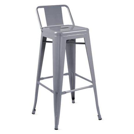 Banqueta Iron Encosto Baixo Aço - Rivatti Menor preço em Banqueta Iron Encosto Baixo Aço - Rivatti