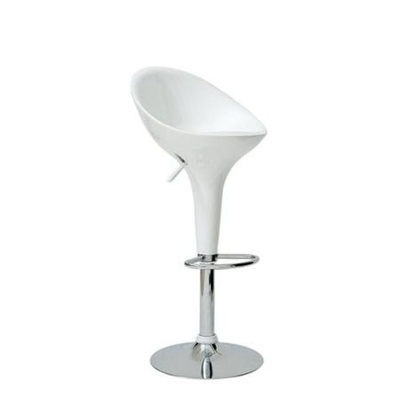 Banqueta Lotus Branca com Encosto Alto MOR Menor preço em Banqueta Lotus Branca com Encosto Alto MOR