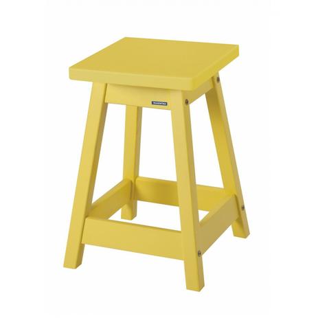 Banqueta Média Naturalle Quadra Tramontina Amarelo Menor preço em Banqueta Média Naturalle Quadra Tramontina Amarelo
