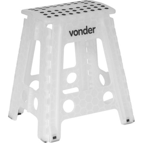 Banqueta Plástica Dobrável 45cm Até 150kg Multiuso C/ Alça - Vonder Menor preço em Banqueta Plástica Dobrável 45cm Até 150kg Multiuso C/ Alça - Vonder