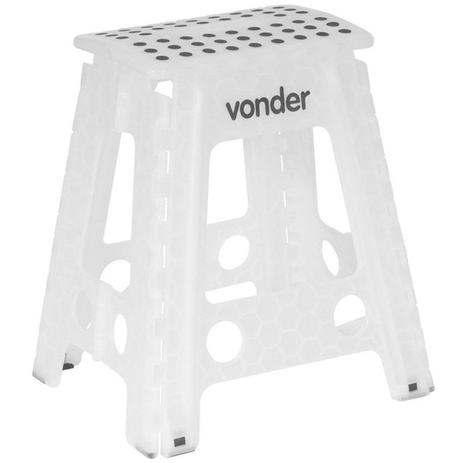 Banqueta plástica dobrável altura 450 mm - Vonder é boa?