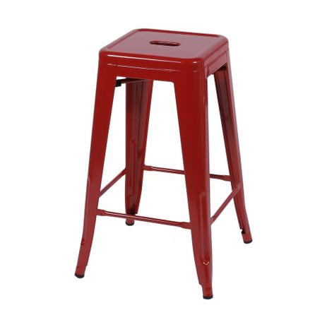 Banqueta Retro Alta Bar Cozinha 41,5x41cm Aço Vermelho - Or design Menor preço em Banqueta Retro Alta Bar Cozinha 41,5x41cm Aço Vermelho - Or design