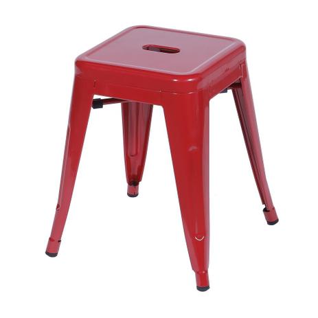 Banqueta Retro Baixa Bar Cozinha 41,5X41Cm Aço Vermelha - Or design Menor preço em Banqueta Retro Baixa Bar Cozinha 41,5X41Cm Aço Vermelha - Or design