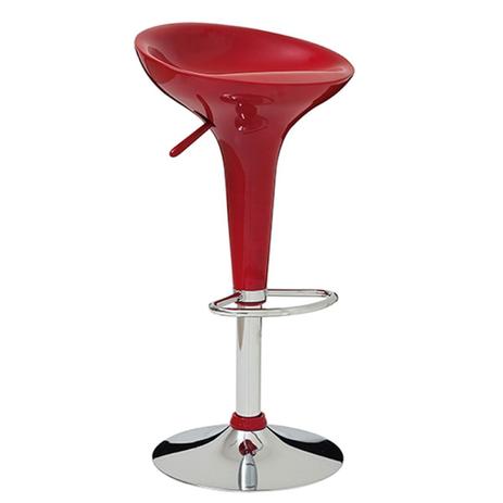 Banqueta Tulipa Lótus Assento em ABS Vermelha - Mor Menor preço em Banqueta Tulipa Lótus Assento em ABS Vermelha - Mor