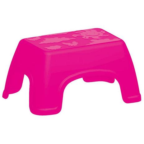 Banquinho em plastico monobloco catty rosa - Tramontina Menor preço em Banquinho em plastico monobloco catty rosa - Tramontina